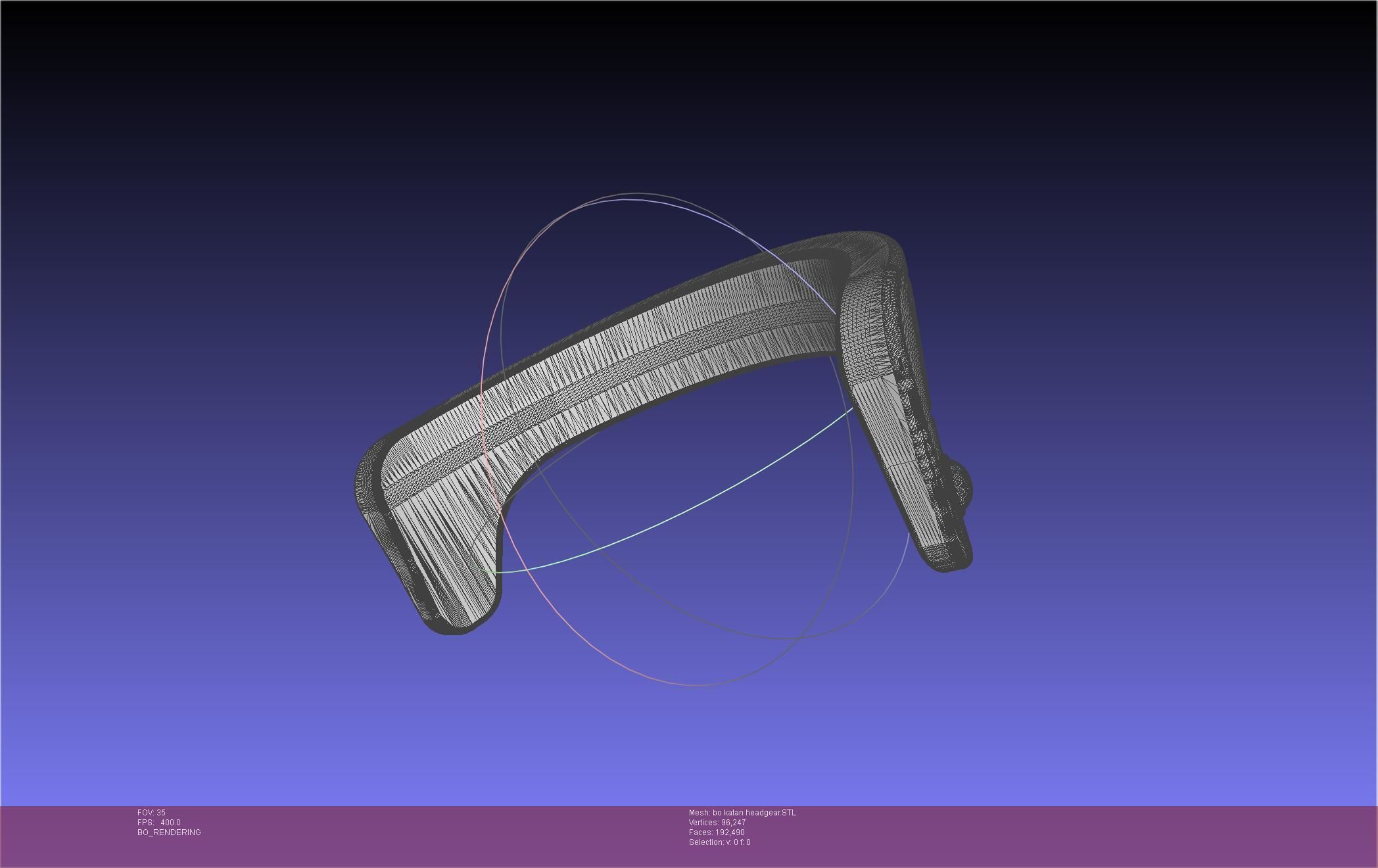 Star Wars The Mandalorian Bo-Katan Headgear Printable Model 3D print model_83