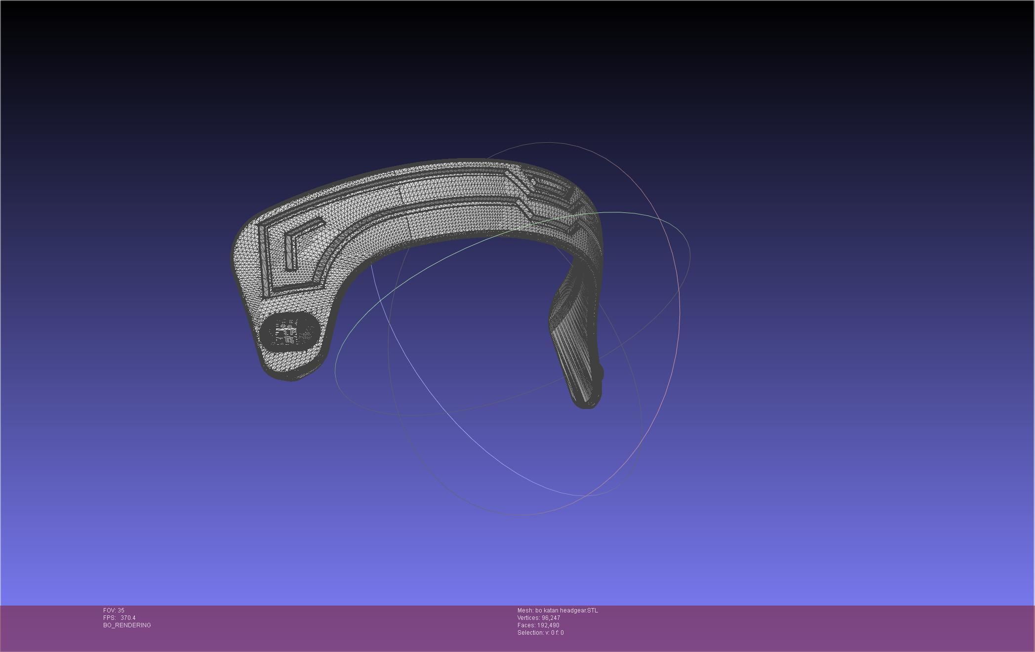 Star Wars The Mandalorian Bo-Katan Headgear Printable Model 3D print model_77