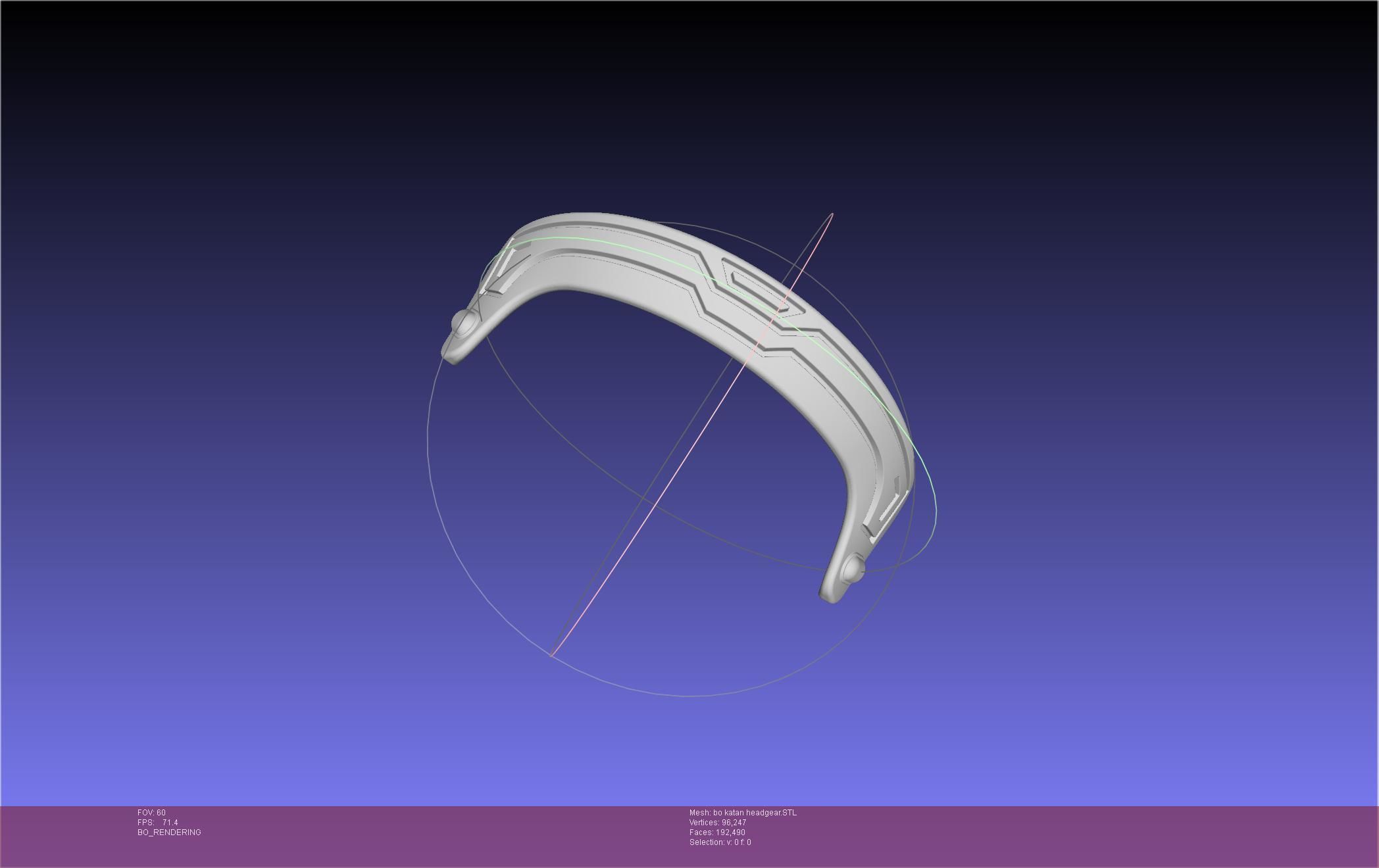 Star Wars The Mandalorian Bo-Katan Headgear Printable Model 3D print model_11