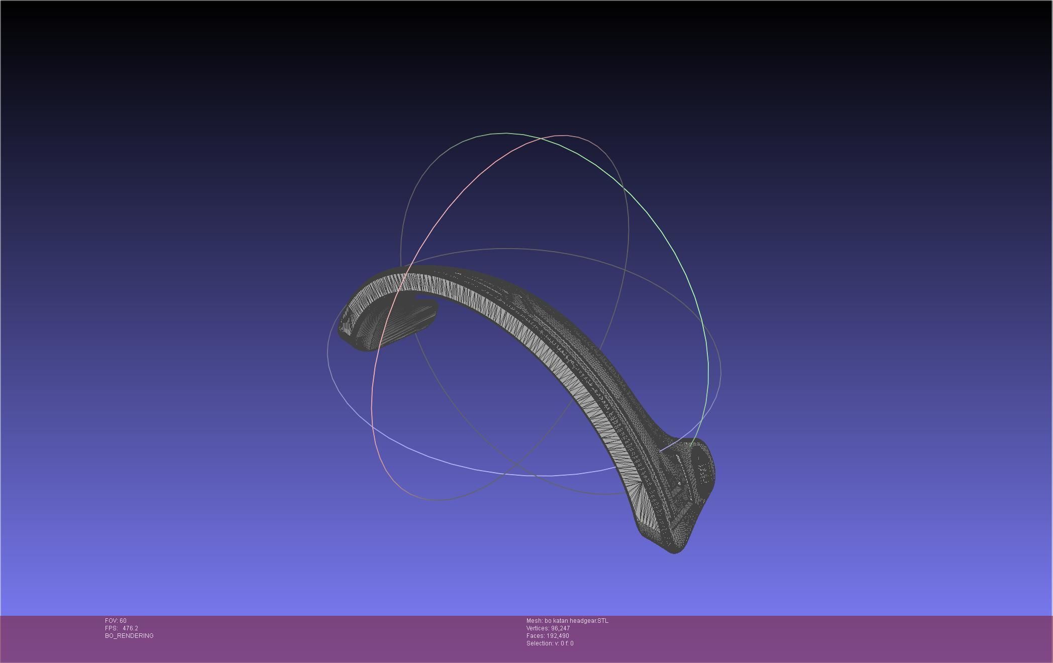 Star Wars The Mandalorian Bo-Katan Headgear Printable Model 3D print model_56