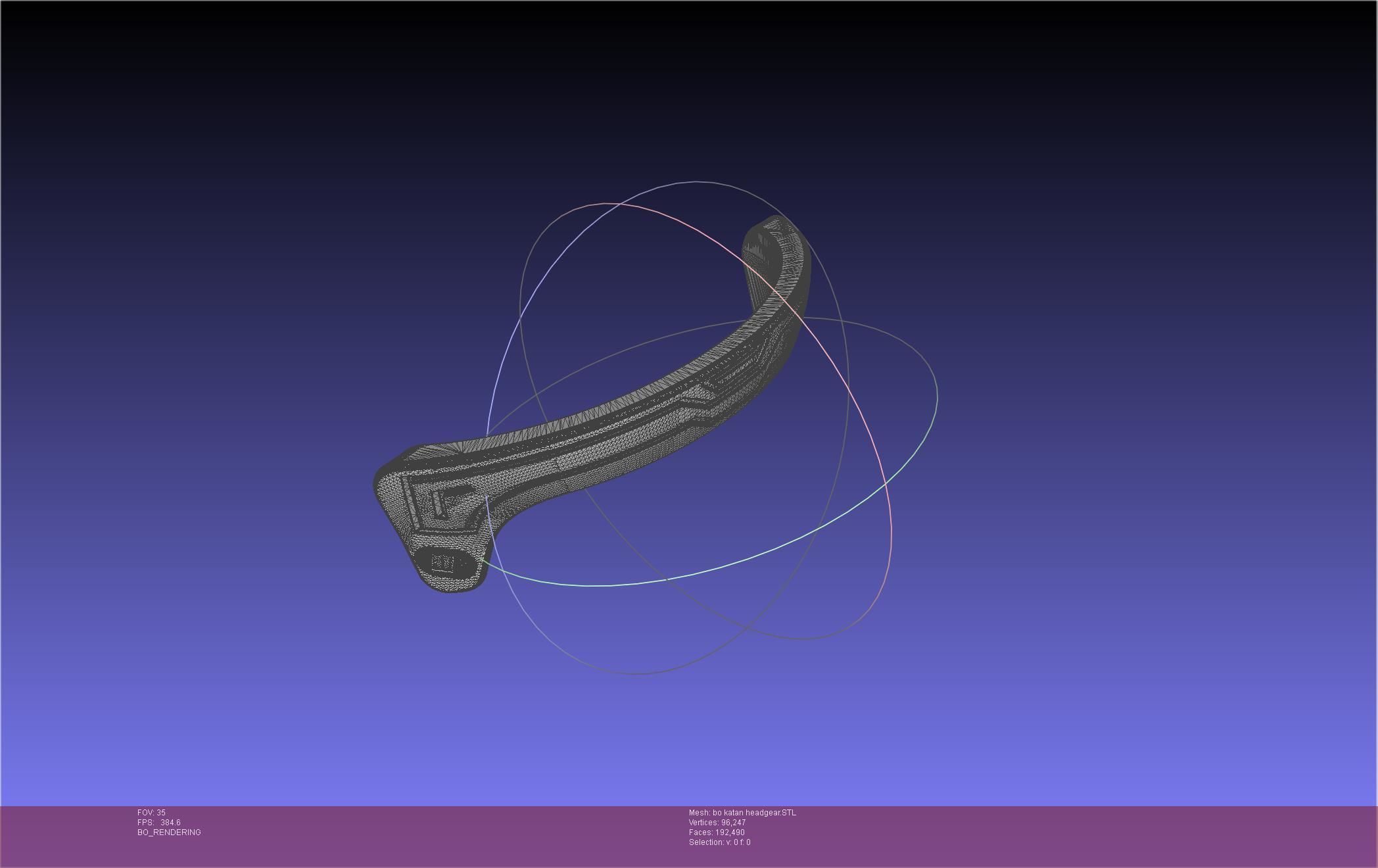 Star Wars The Mandalorian Bo-Katan Headgear Printable Model 3D print model_74