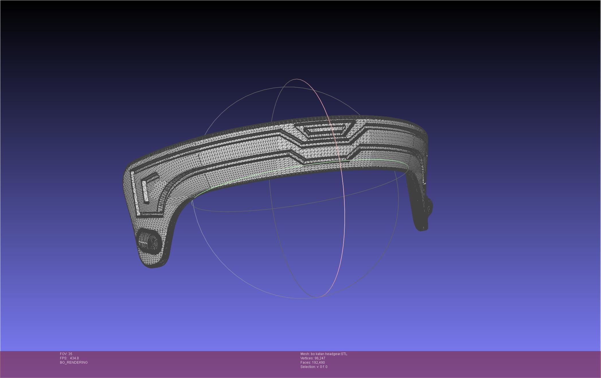 Star Wars The Mandalorian Bo-Katan Headgear Printable Model 3D print model_80