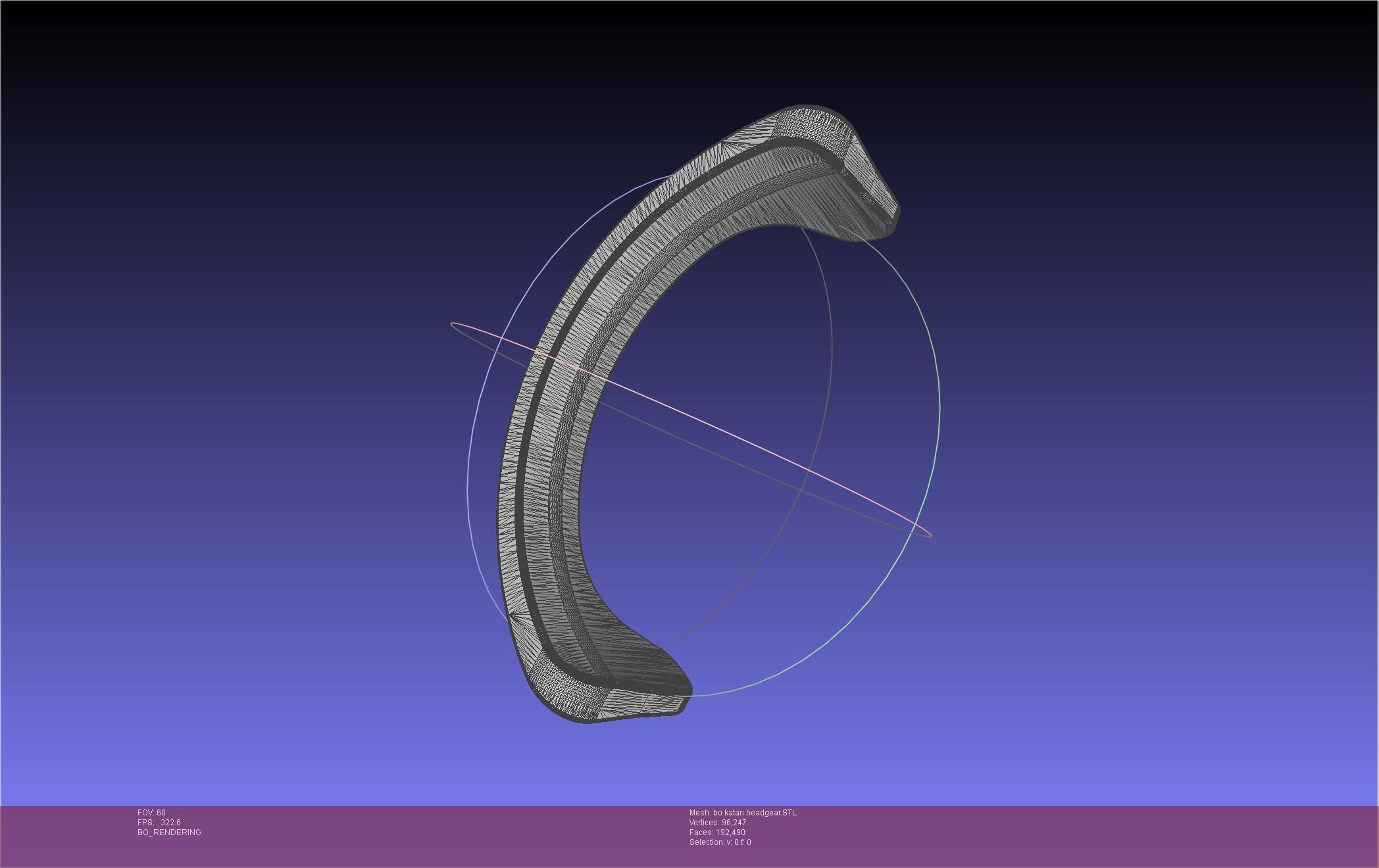 Star Wars The Mandalorian Bo-Katan Headgear Printable Model 3D print model_61