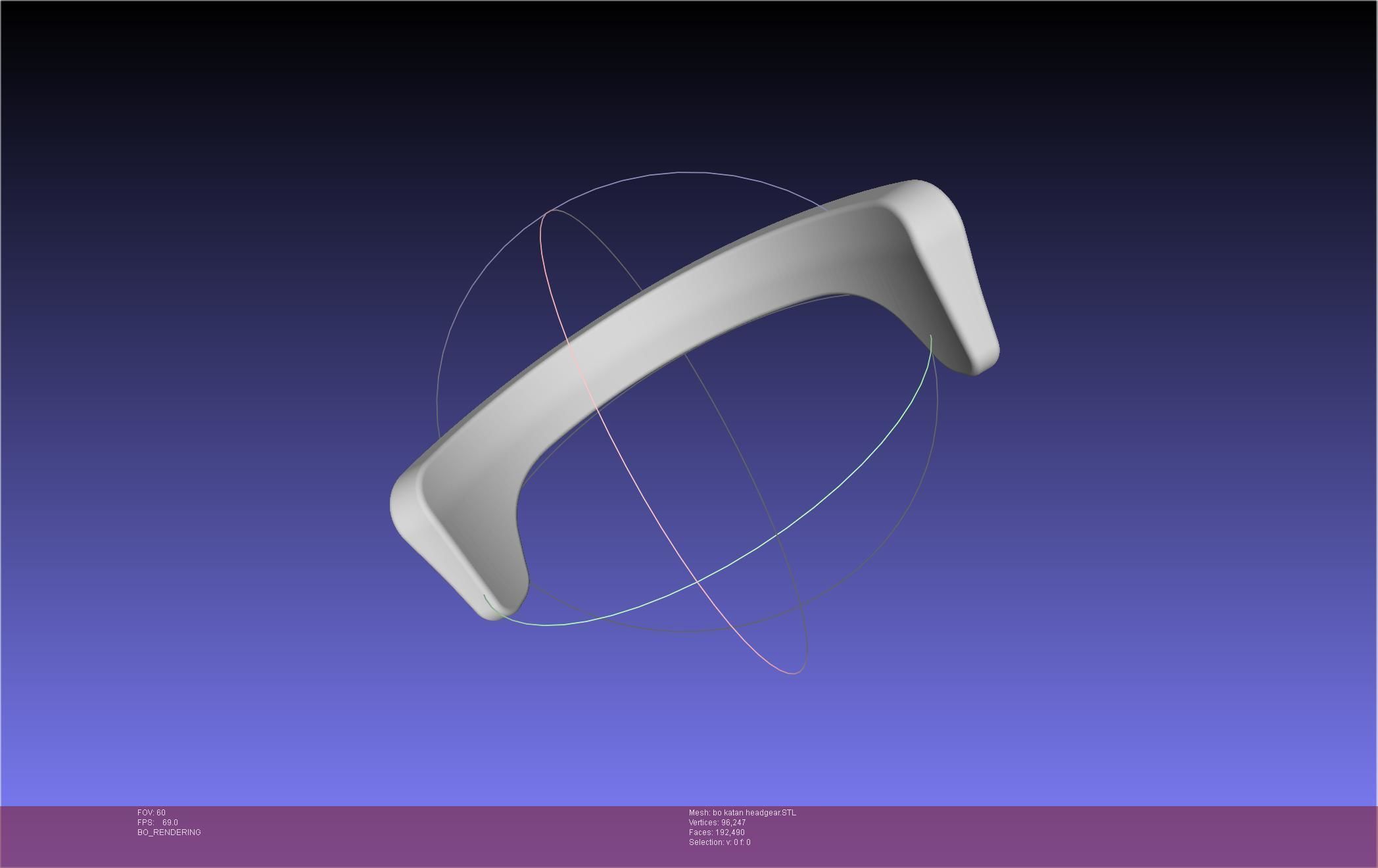 Star Wars The Mandalorian Bo-Katan Headgear Printable Model 3D print model_27