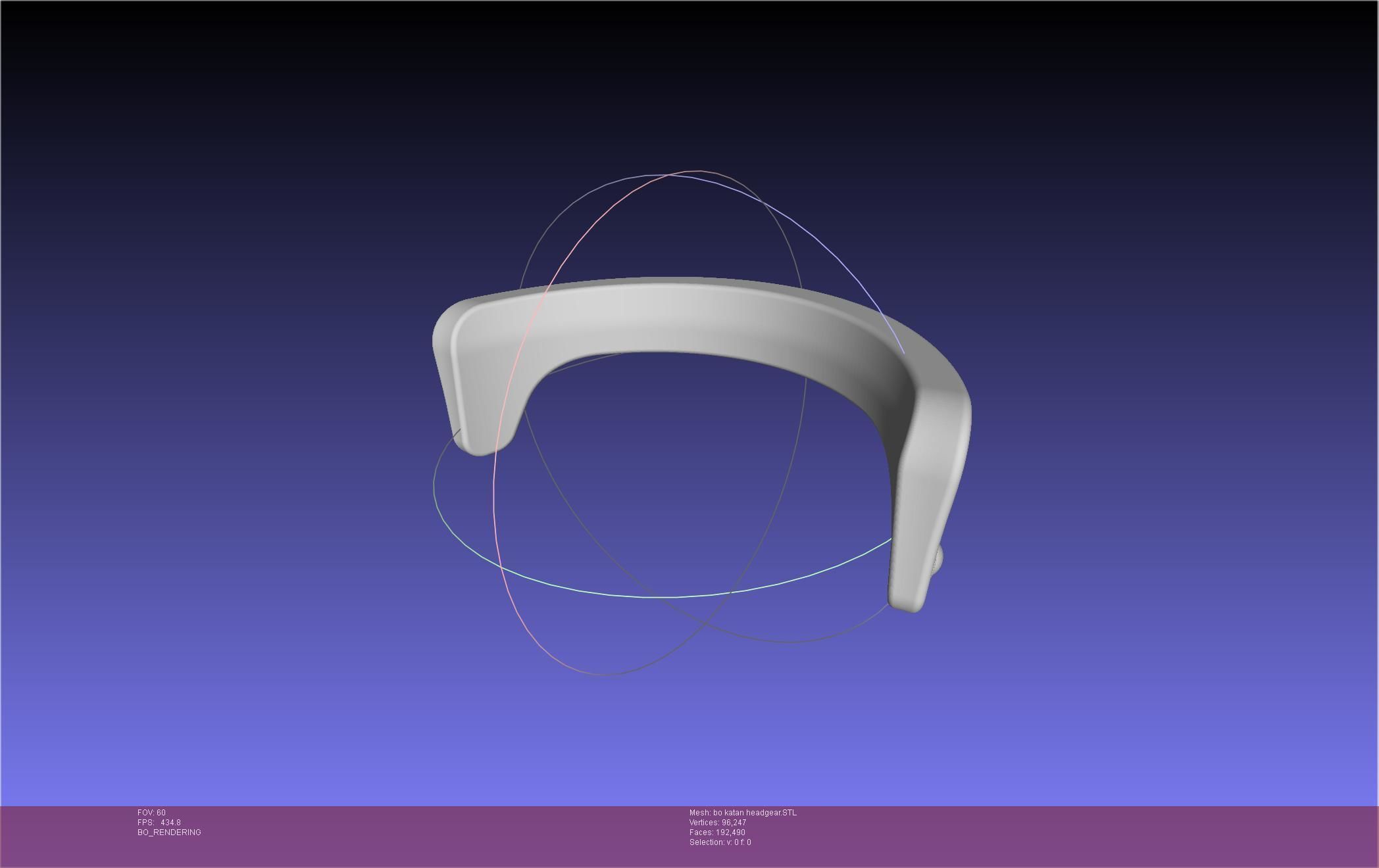 Star Wars The Mandalorian Bo-Katan Headgear Printable Model 3D print model_49