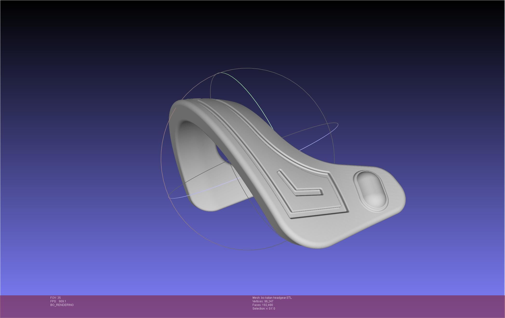 Star Wars The Mandalorian Bo-Katan Headgear Printable Model 3D print model_101