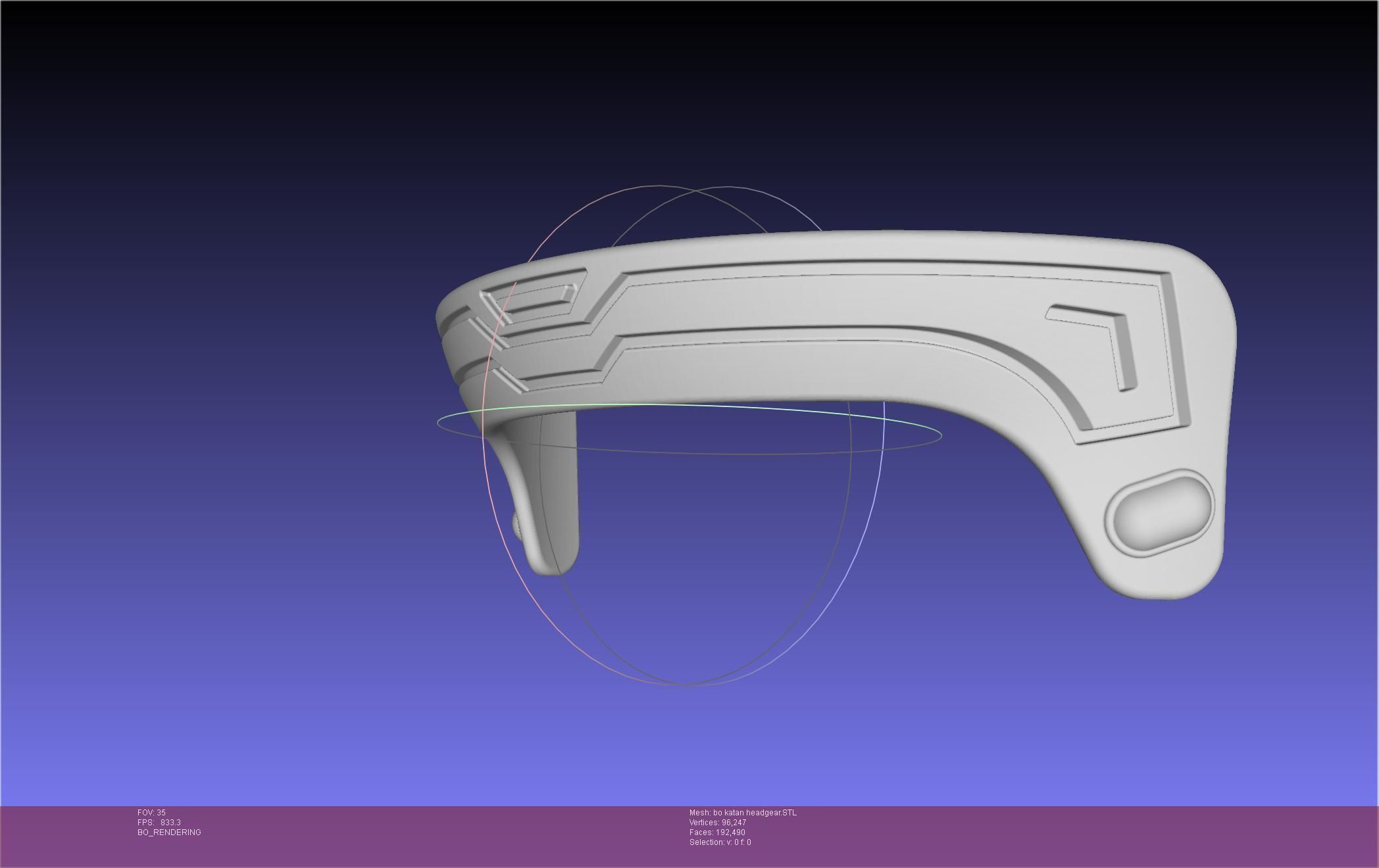 Star Wars The Mandalorian Bo-Katan Headgear Printable Model 3D print model_94