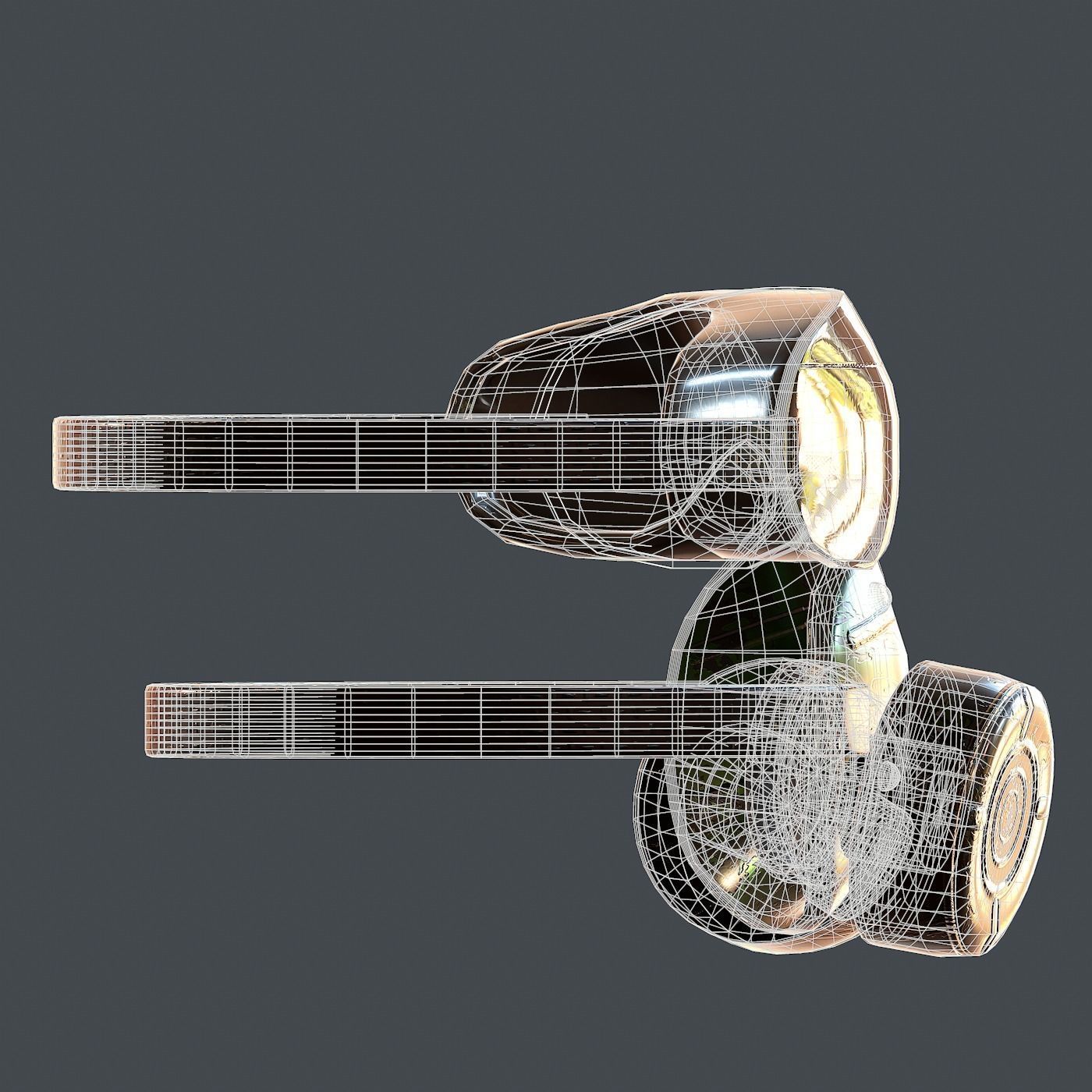 Gas mask helmet 3d model scifi Low-poly Low-poly 3D model_12