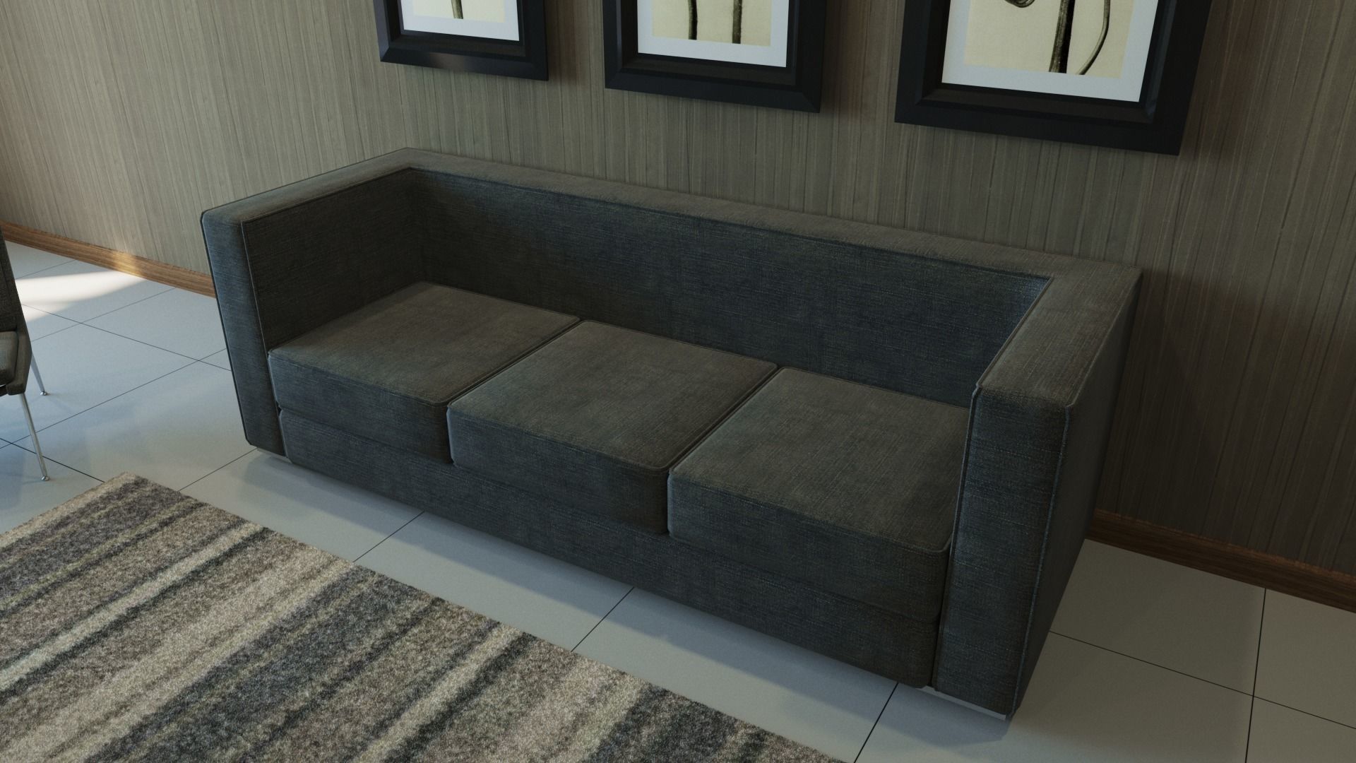 Living Divani Sofa 3D model Low-poly 3D model_4