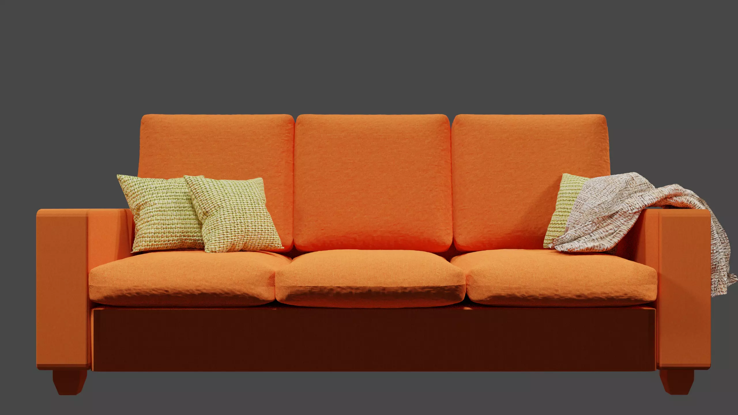 A modern sofa set Free low-poly 3D model