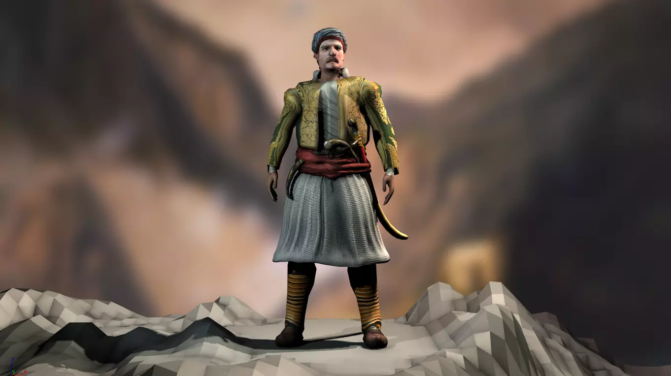 Nikitaras Low-poly 3D model
