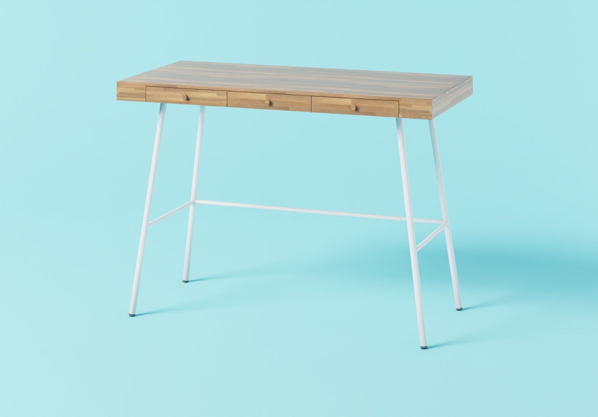 Small desk 3D model_2