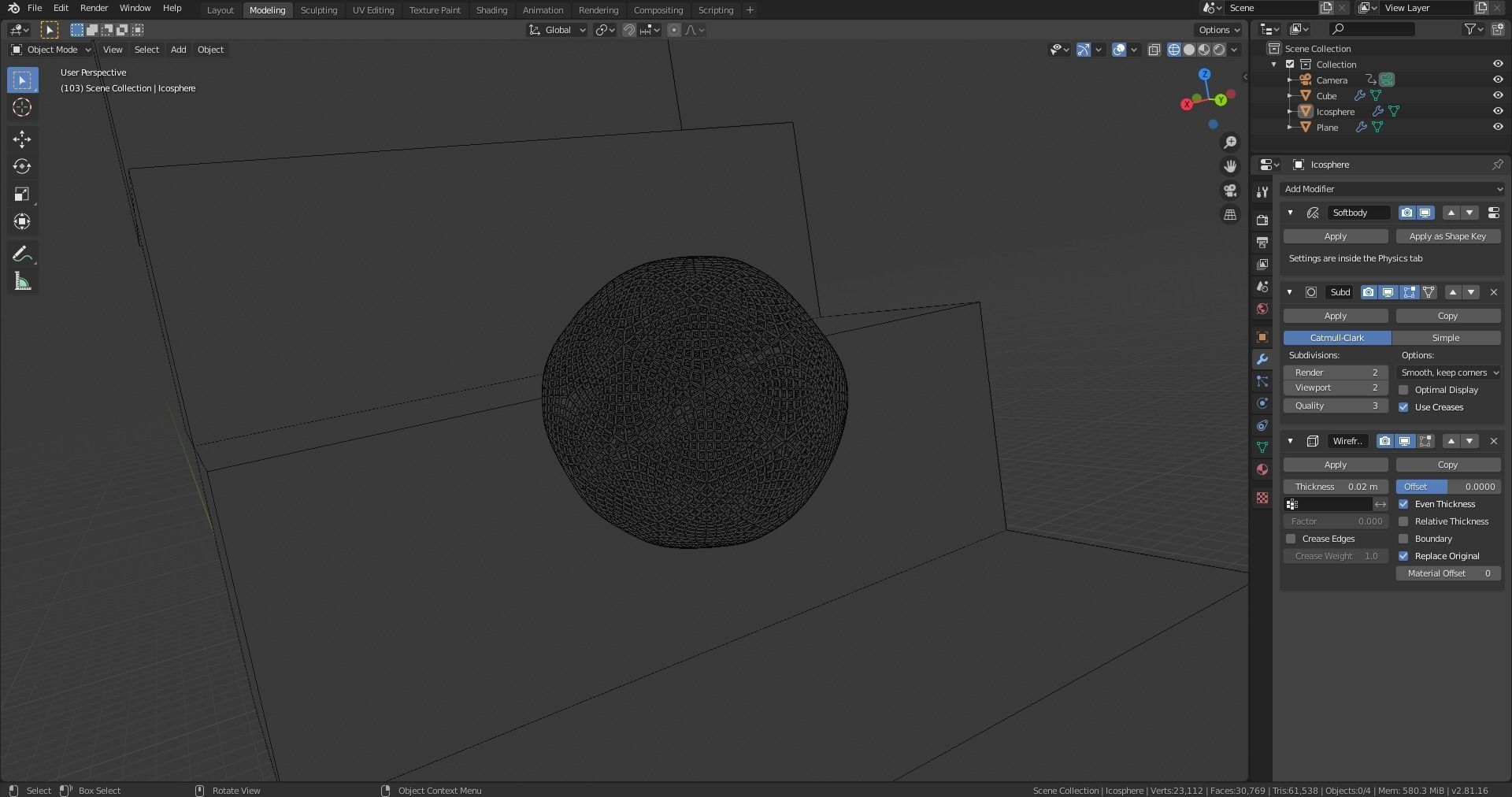 Soft Wireframe Iron Ball  Low-poly 3D model_5