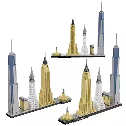 Lego Architecture Skyline  - 21028 New York City 3D model