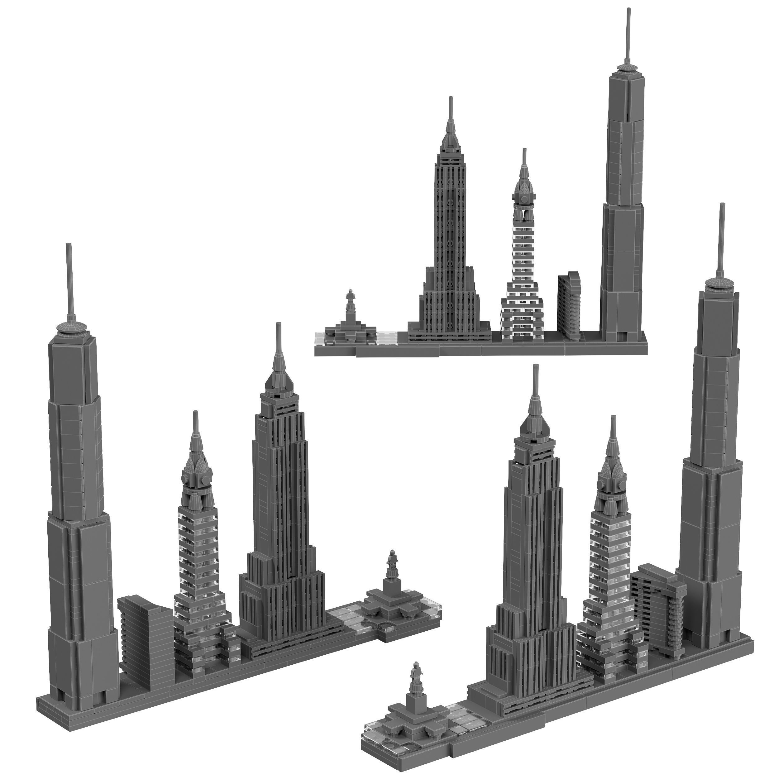 Lego Architecture Skyline  - 21028 New York City 3D model_1