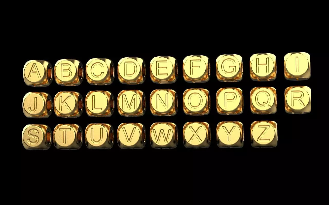 Charm 2    26 pieces 3D print model_0