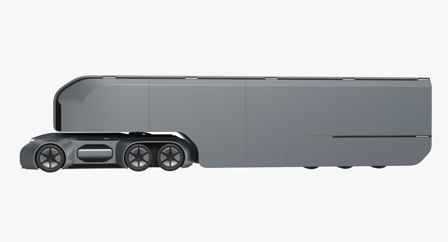 Self-Driving Truck Concept 2 3D model_1