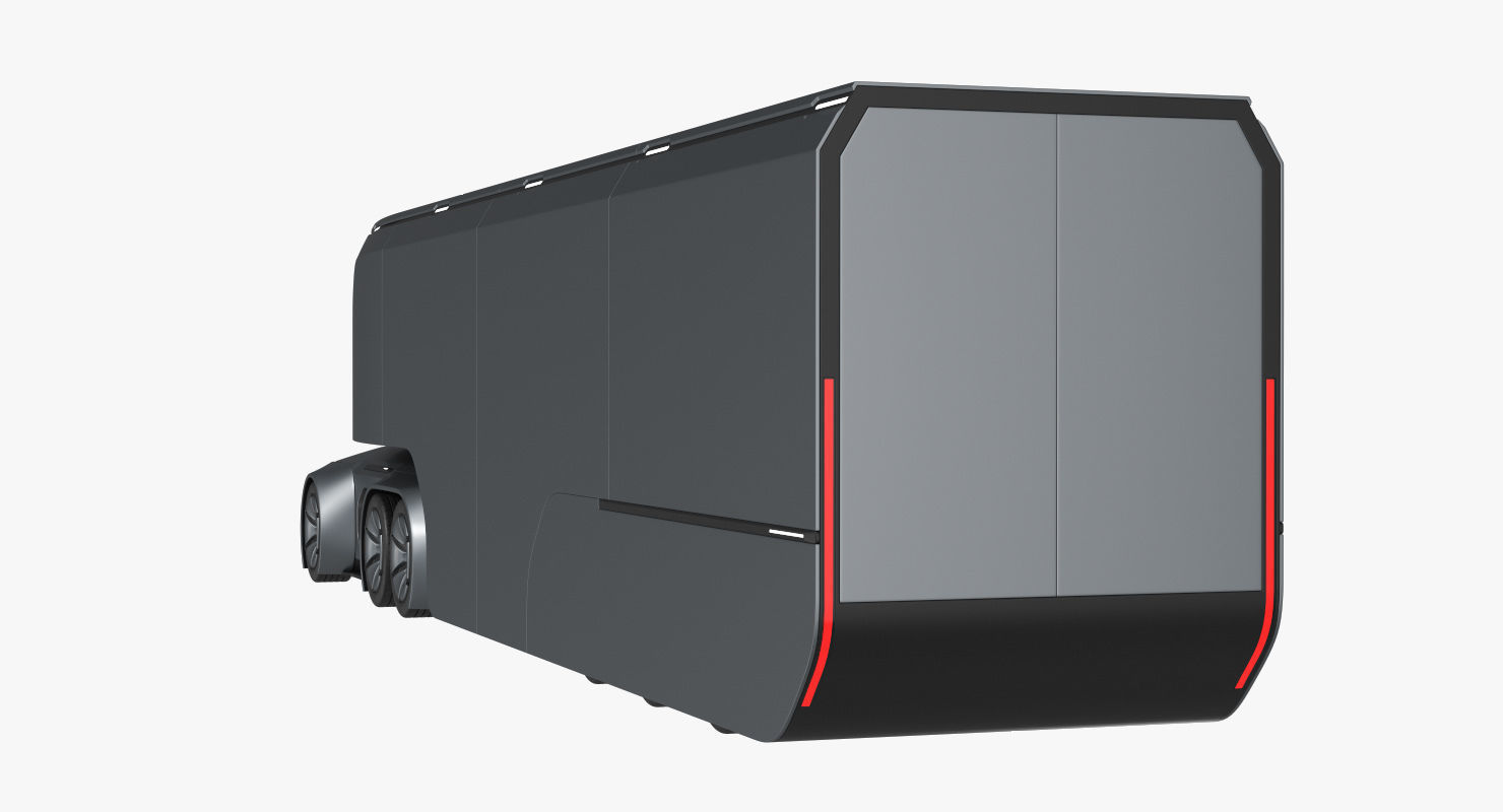 Self-Driving Truck Concept 2 3D model_2