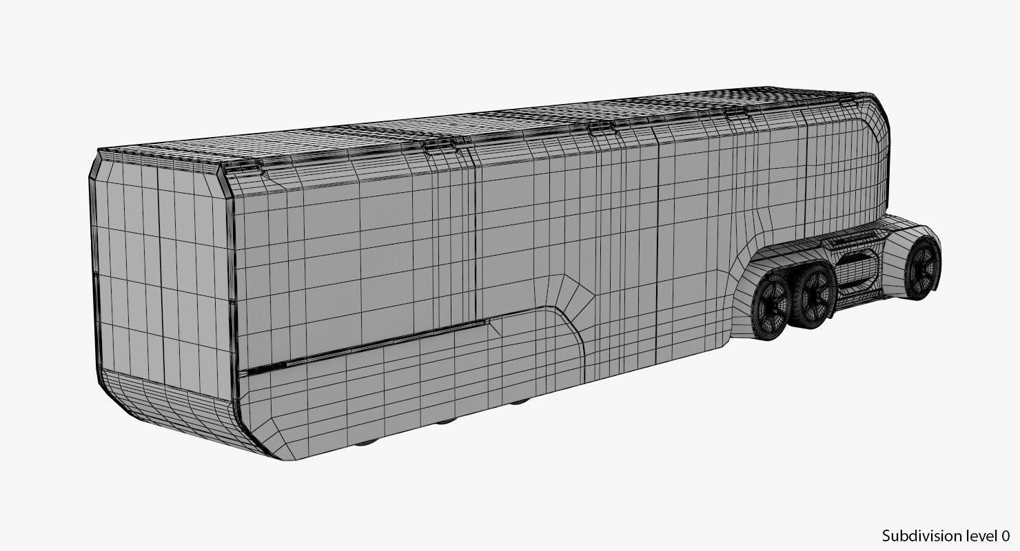 Self-Driving Truck Concept 2 3D model_19