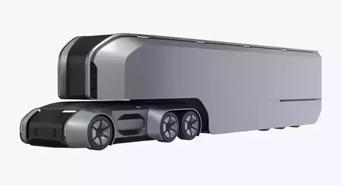 Self-Driving Truck Concept 2 3D model