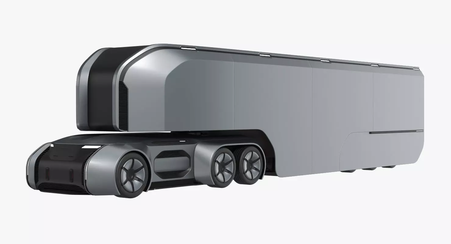 Self-Driving Truck Concept 2 3D model_0