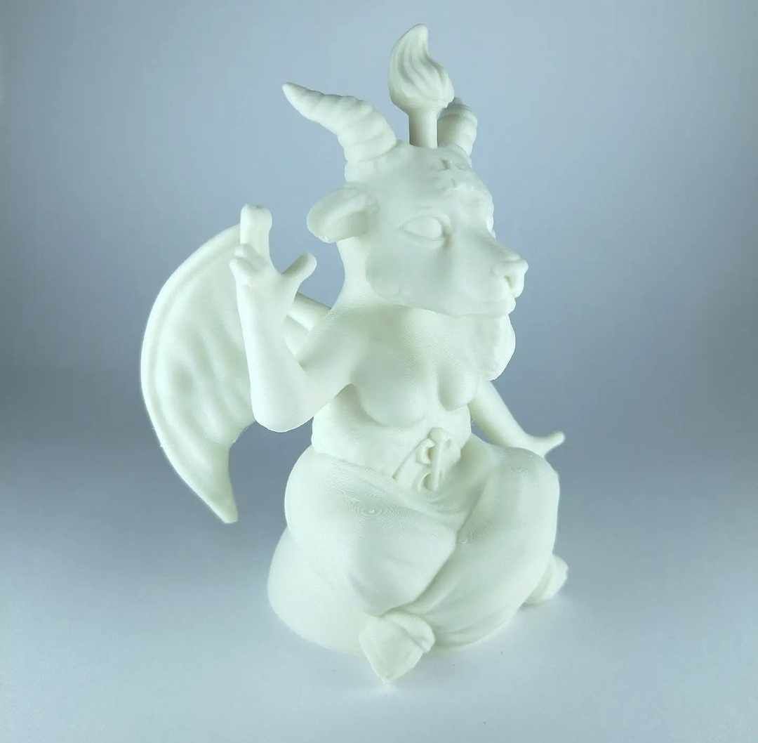 Baphomet Stylized 3D print model_17