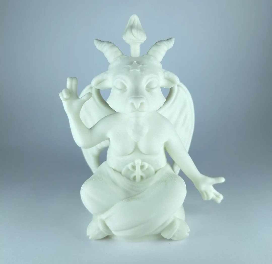 Baphomet Stylized 3D print model_16