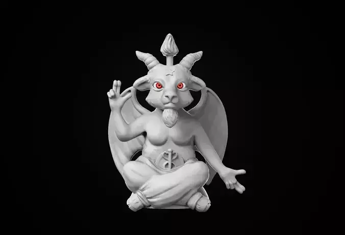 Baphomet Stylized 3D print model