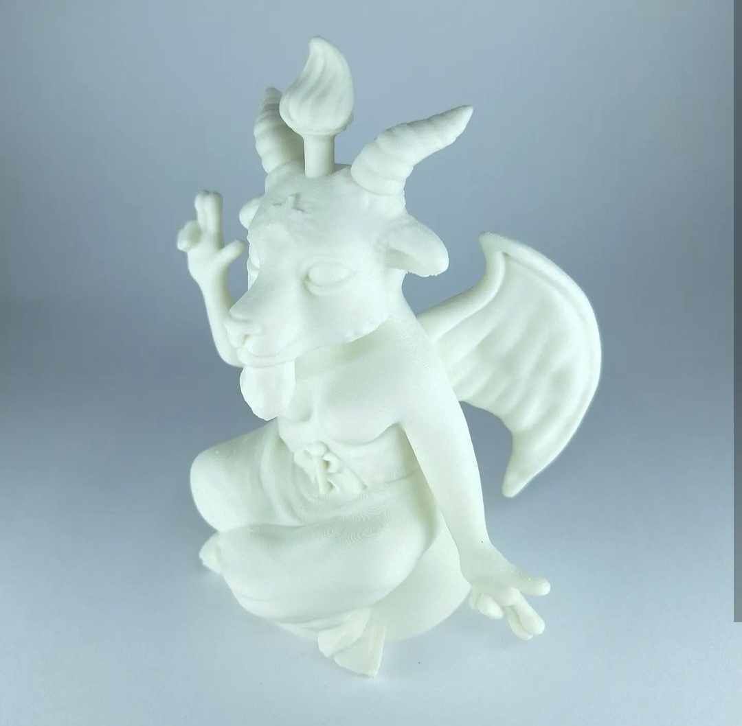 Baphomet Stylized 3D print model_15