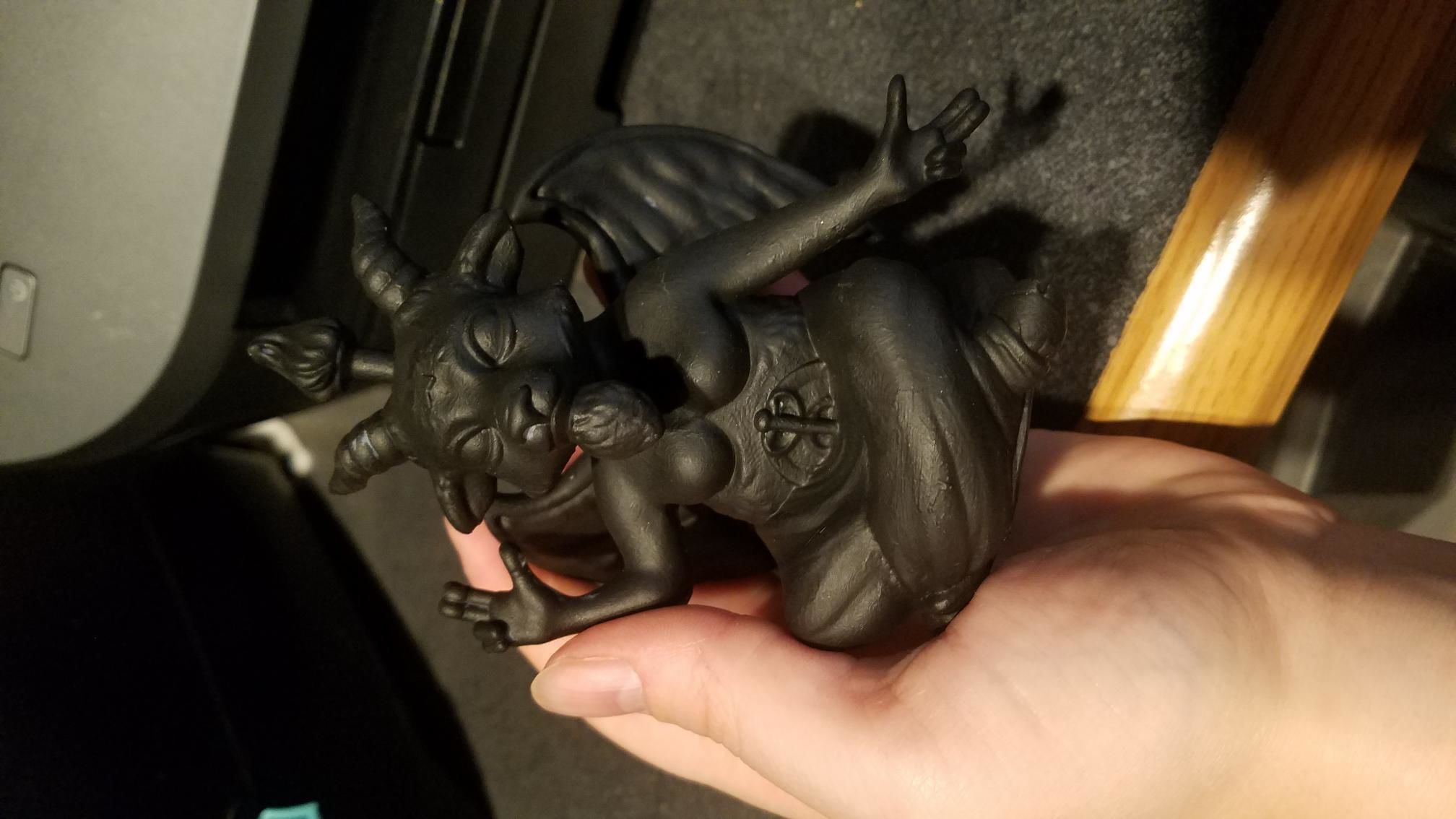 Baphomet Stylized 3D print model_9