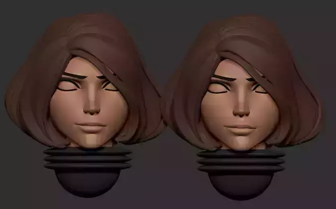 Anime set of Space nuns alternative heads