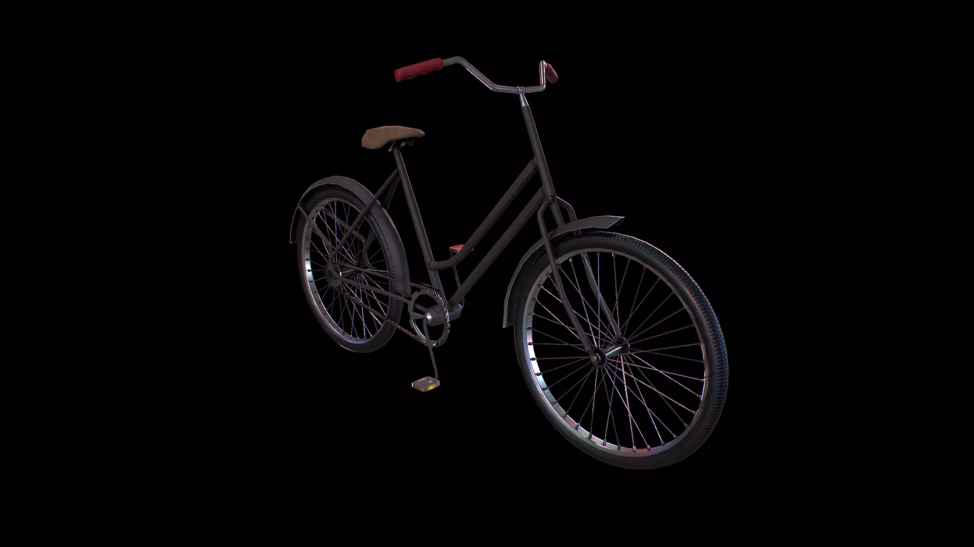 Bicycle - Gest Low-poly 3D model_0