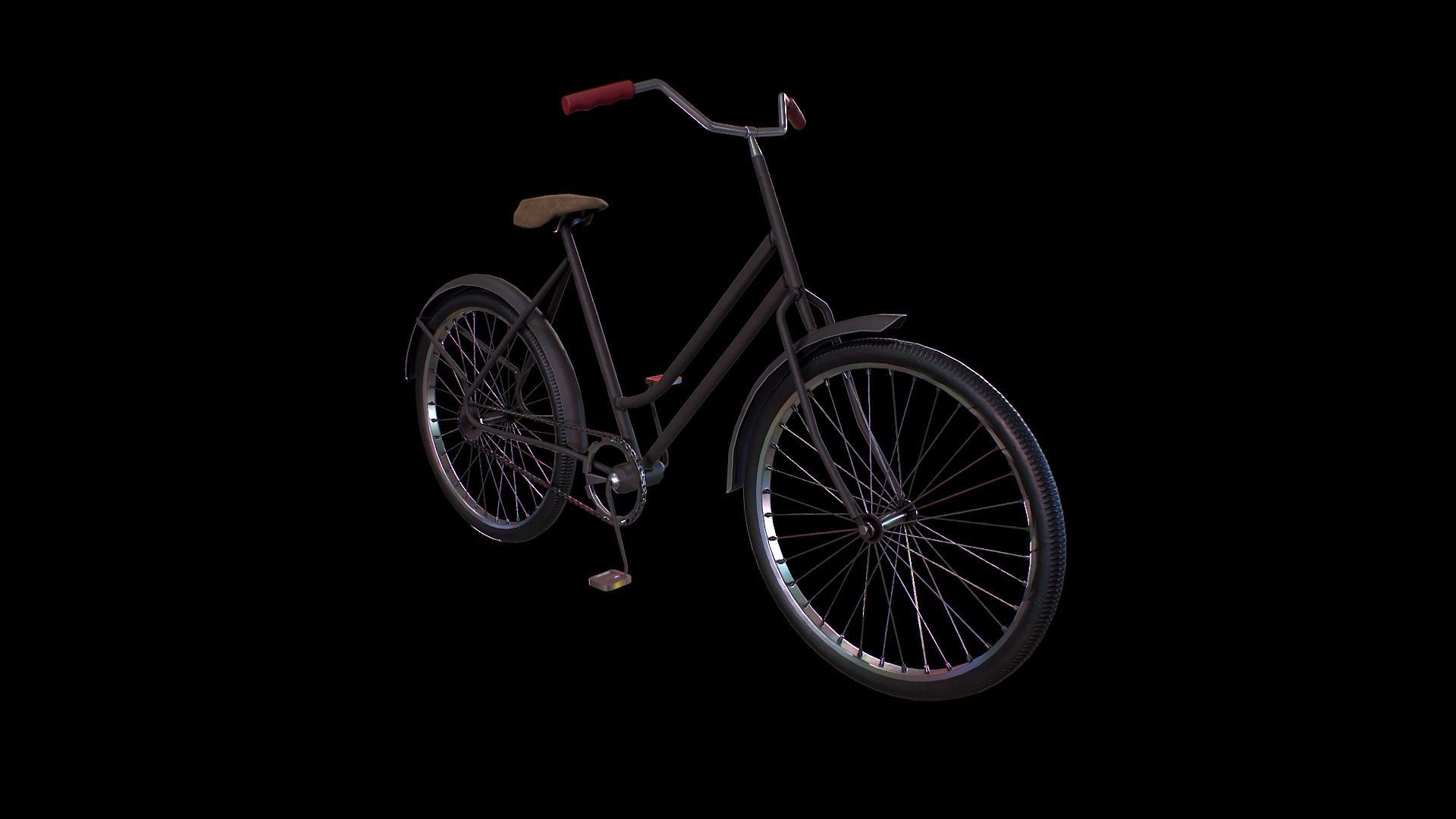 Bicycle - Gest Low-poly 3D model_4