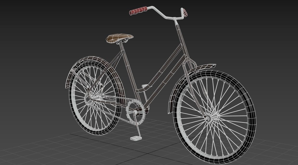Bicycle - Gest Low-poly 3D model_10
