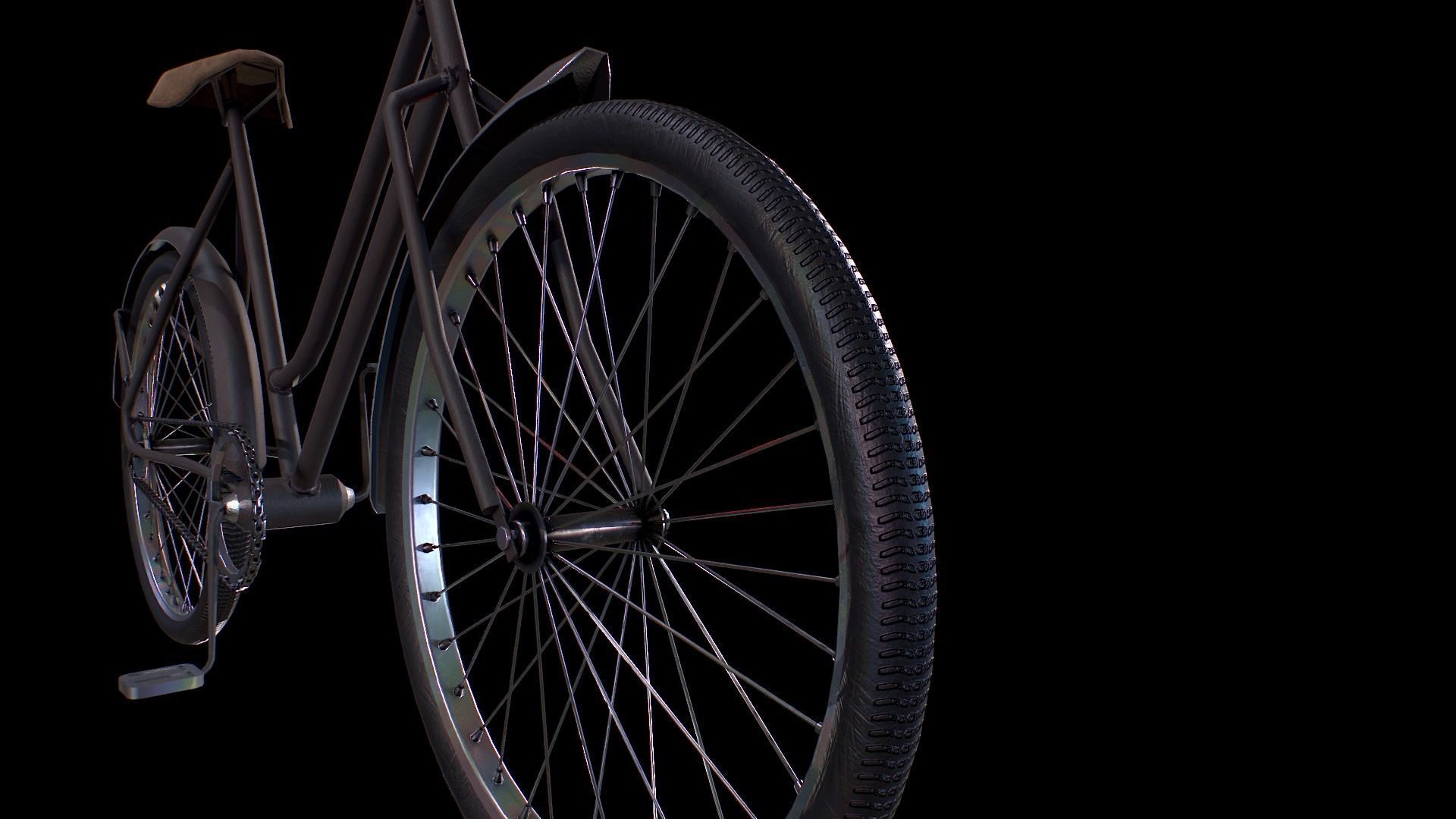 Bicycle - Gest Low-poly 3D model_11
