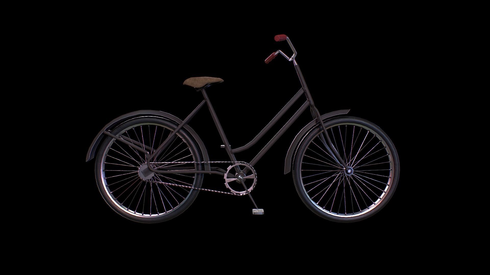 Bicycle - Gest Low-poly 3D model_9