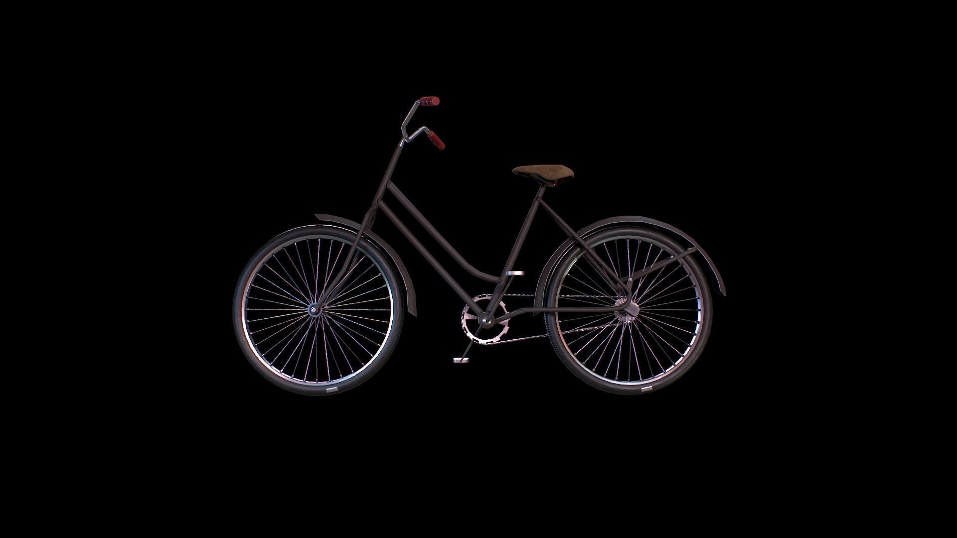 Bicycle - Gest Low-poly 3D model_6