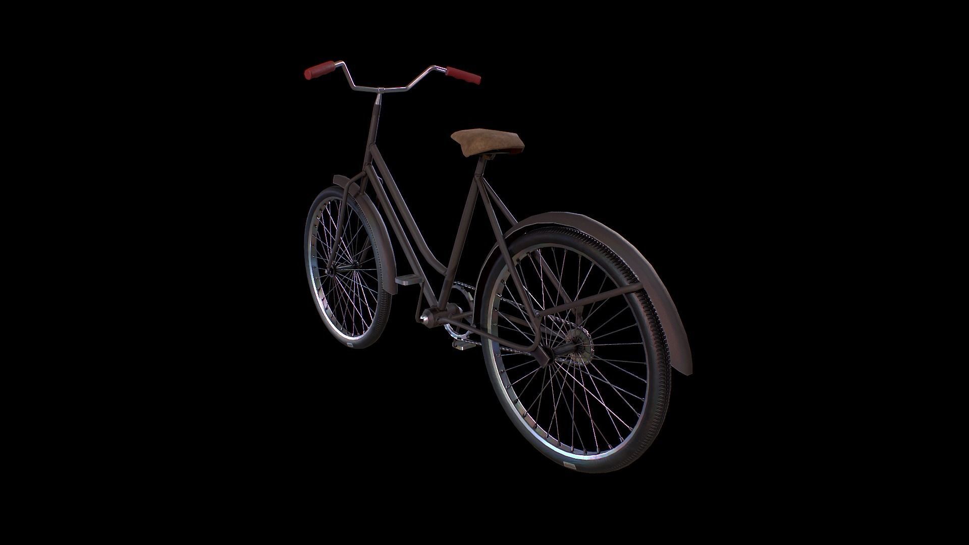 Bicycle - Gest Low-poly 3D model_2