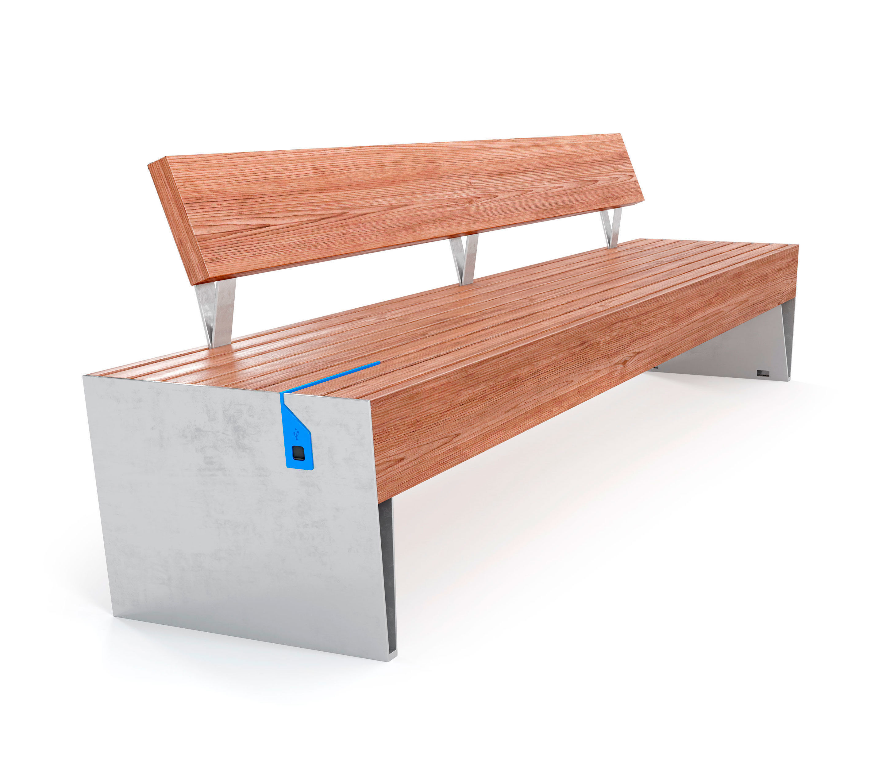 Mmcite Benches Blocq Low-poly 3D model_1