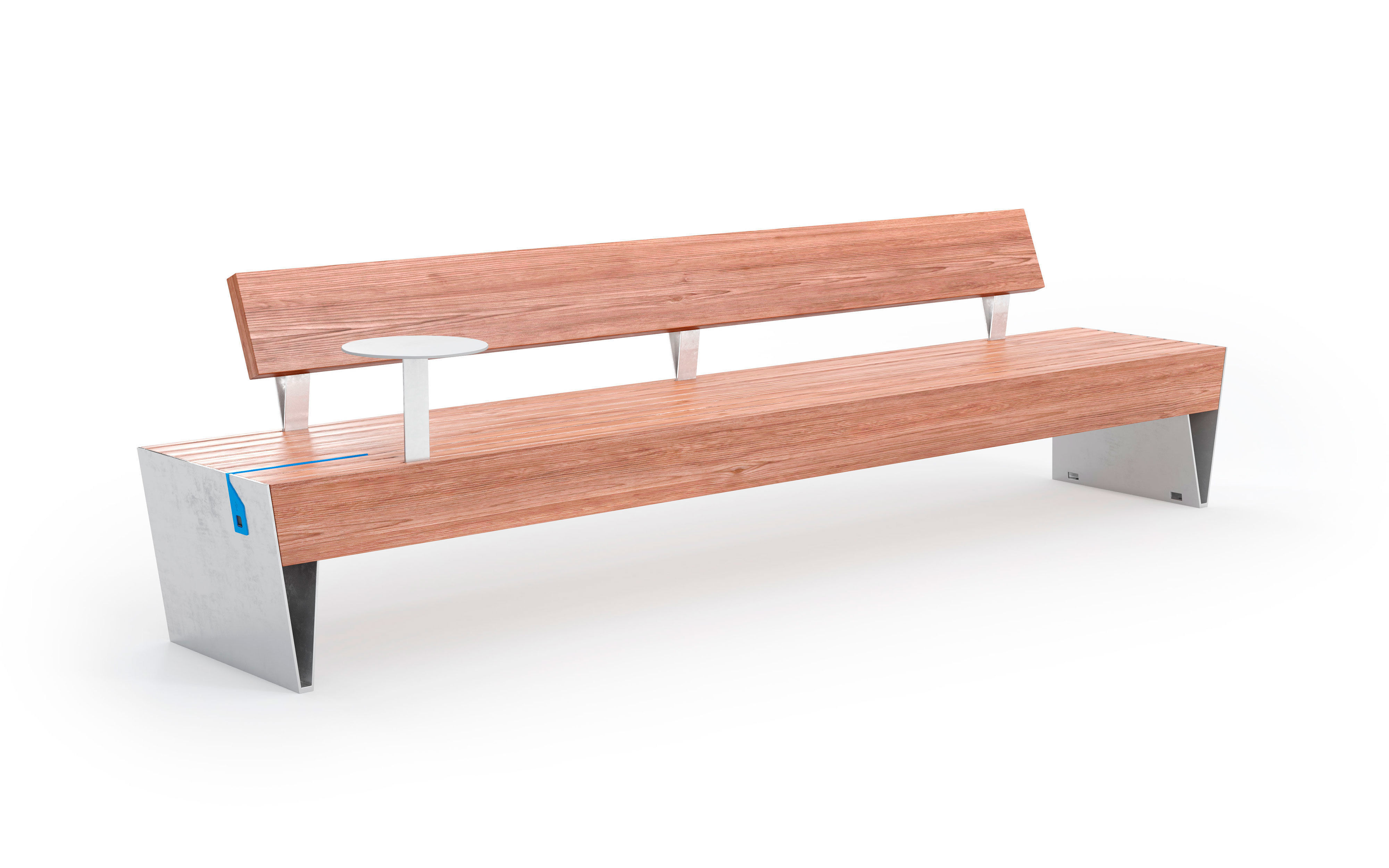 Mmcite Benches Blocq Low-poly 3D model_2