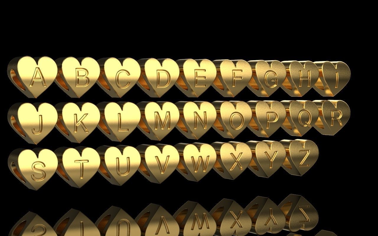 Charm 3 26 pieces  3D print model_4