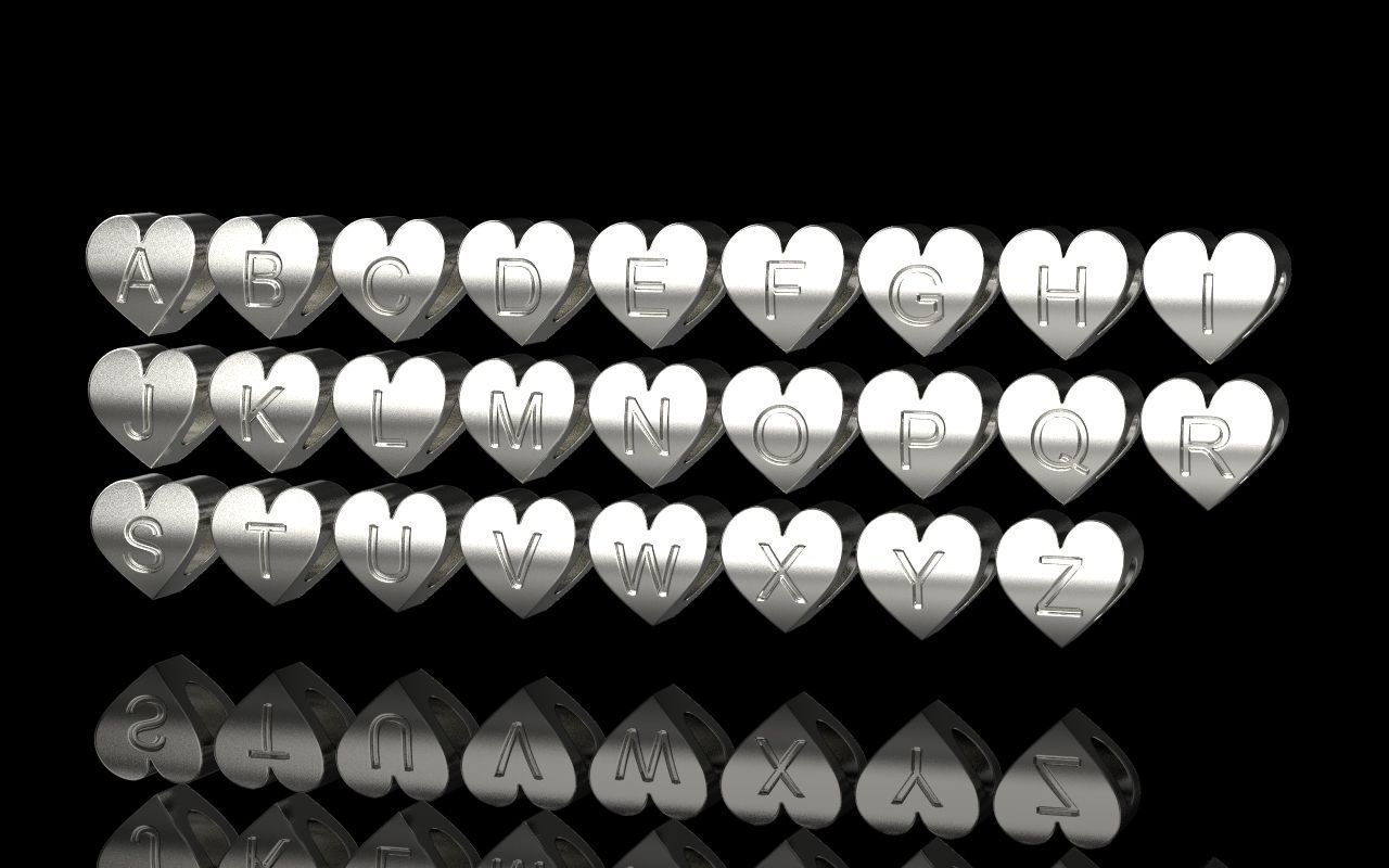 Charm 3 26 pieces  3D print model_2