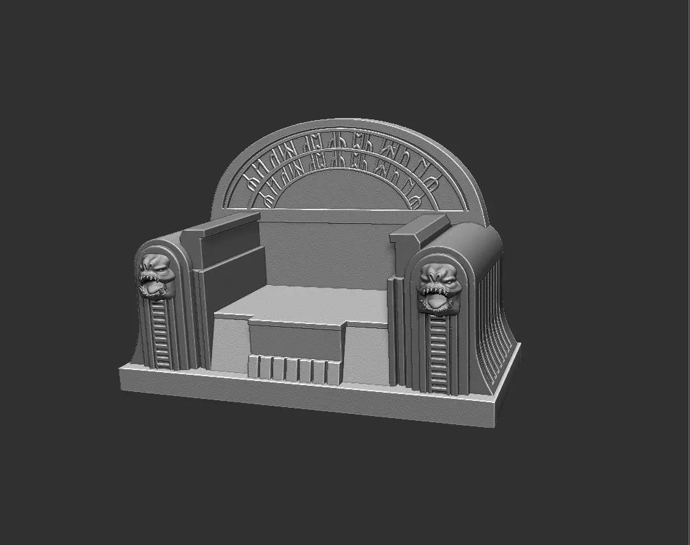 boba throne 3D print model_0