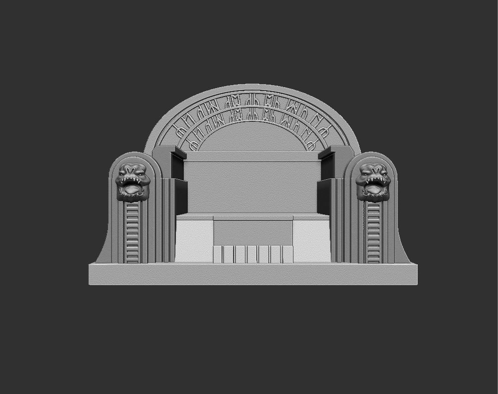 boba throne 3D print model_1