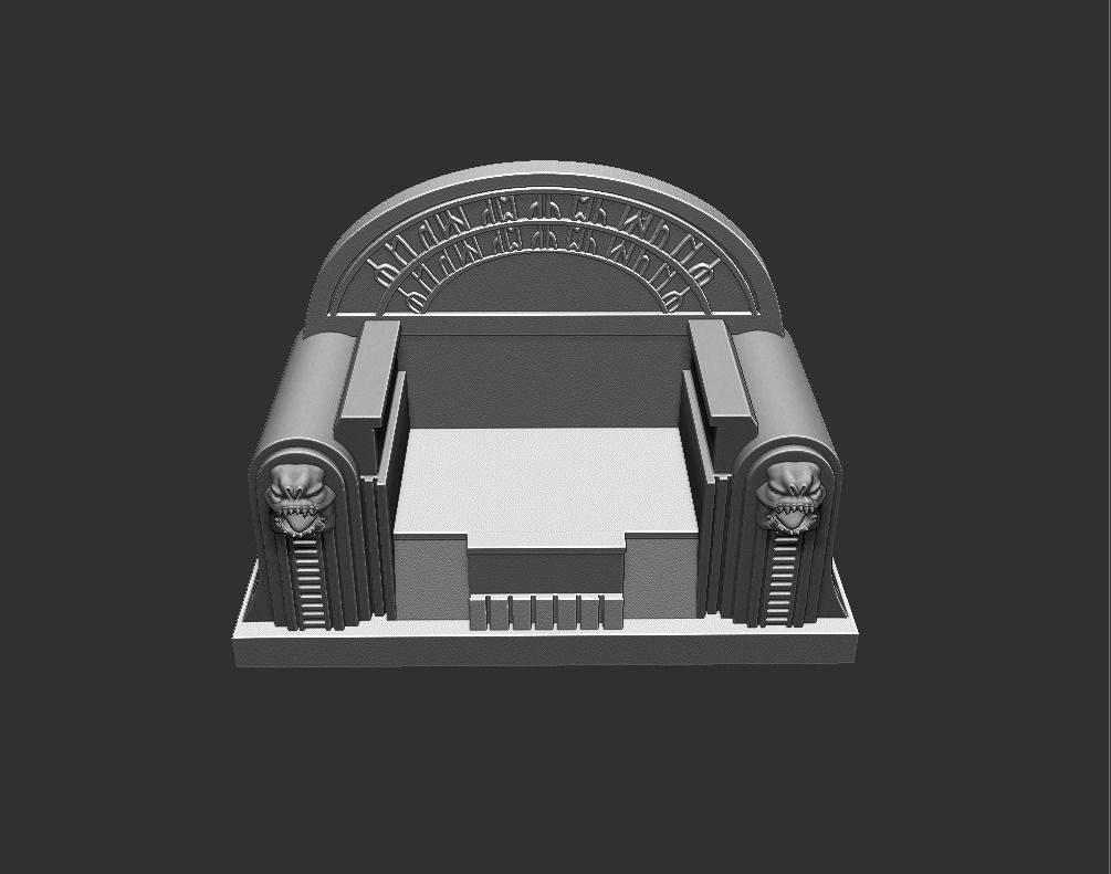 boba throne 3D print model_3