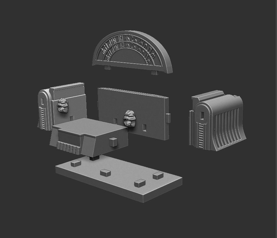 boba throne 3D print model_5