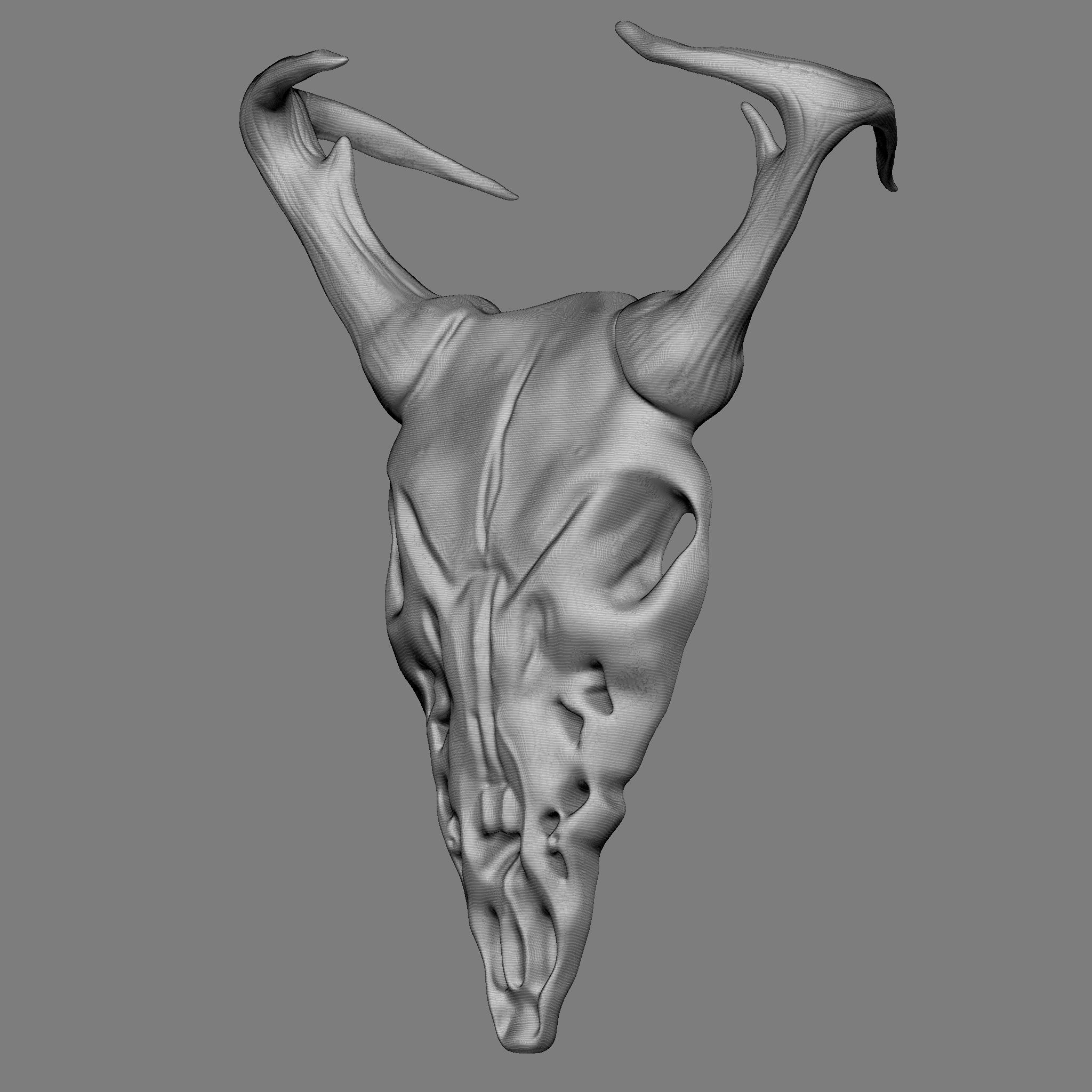 Ram Skull 3D Print Model 3D print model_29