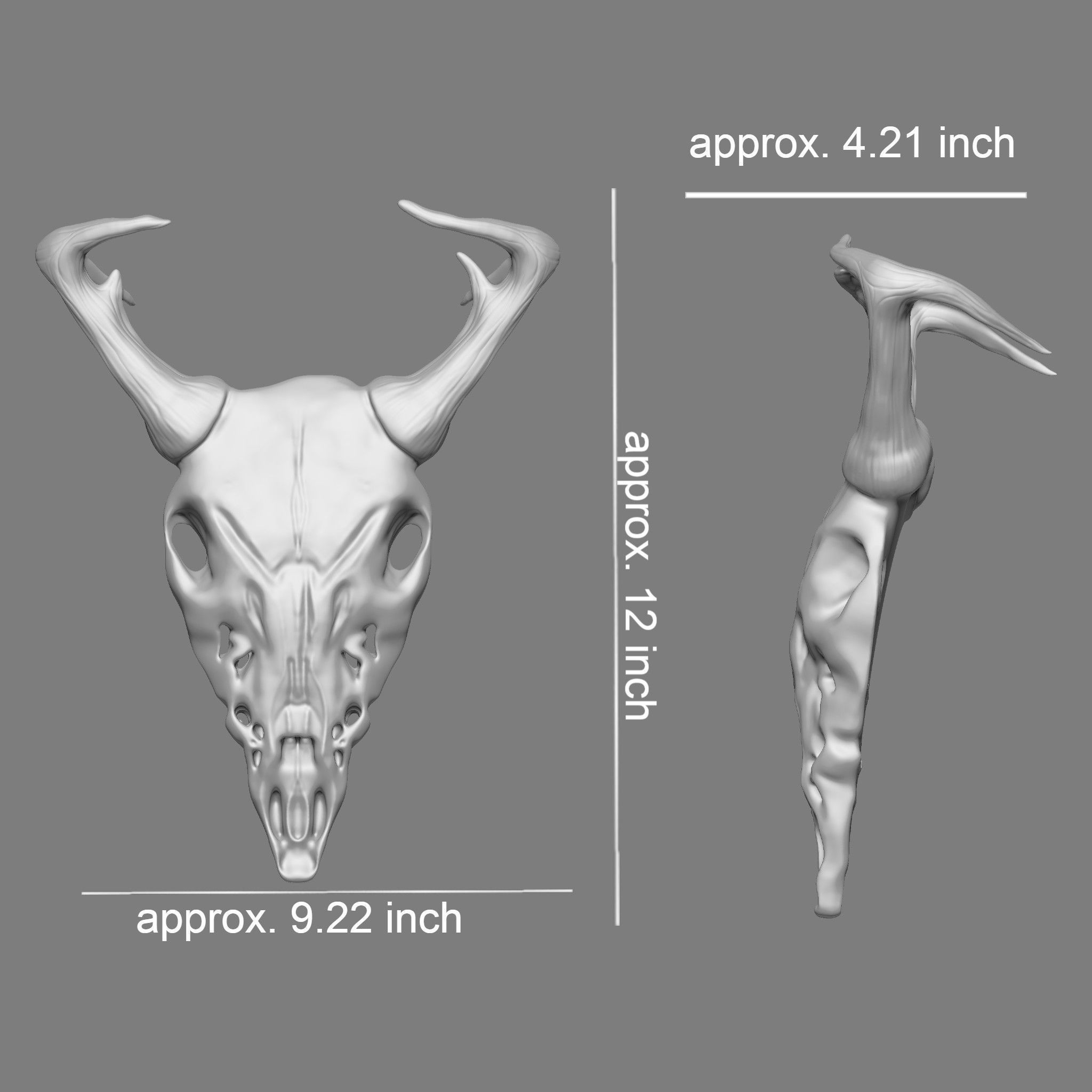 Ram Skull 3D Print Model 3D print model_1
