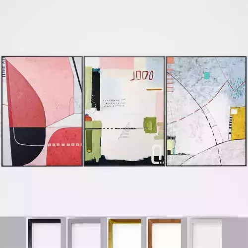 Art Frames 146- Acrylic Canvas Wall Art 3D model