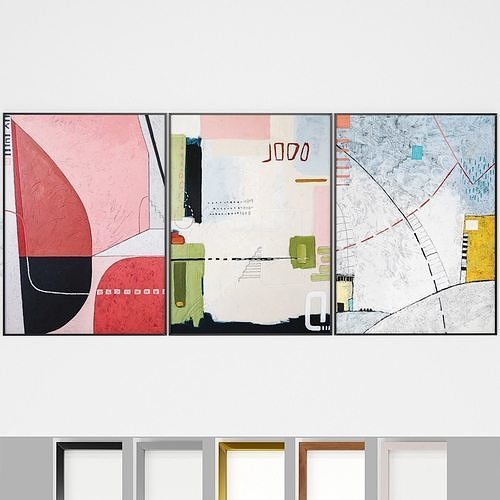 Art Frames 146- Acrylic Canvas Wall Art 3D model